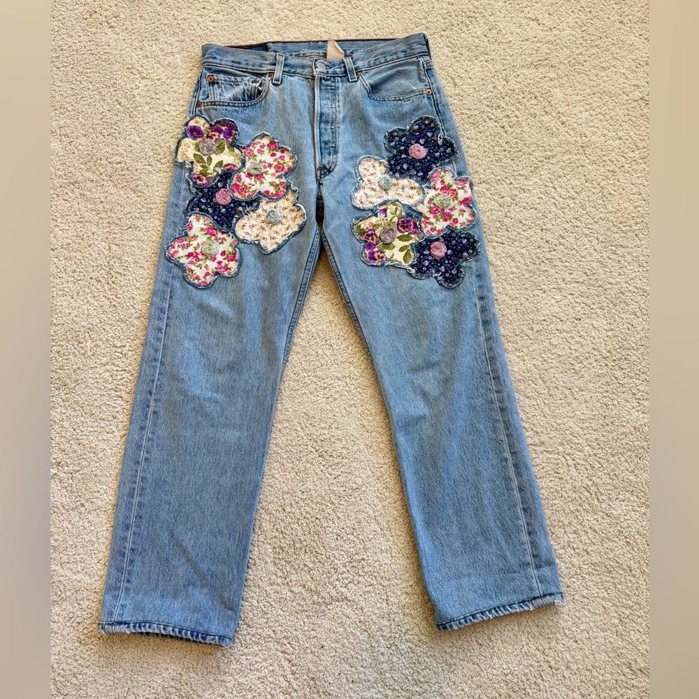 Levi’s Floral Embroidered Edie Jeans by Rialto Jean Project